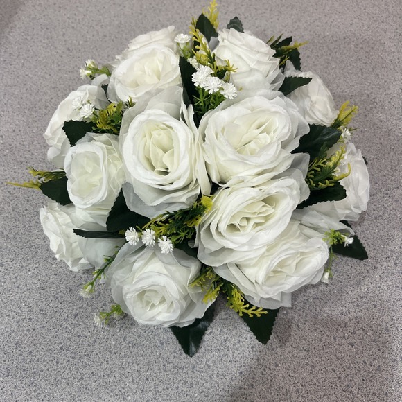 The Unbranded Brand Other - Bouquet Centerpiece Silk Flower Ball Decoration - Event Decor, Wedding SET OF 10